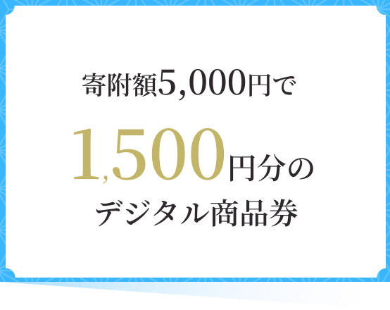 �񕍊z5,000�~��1,500�~���̃f�W�^�����i��