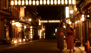 洞川温泉街の街並み