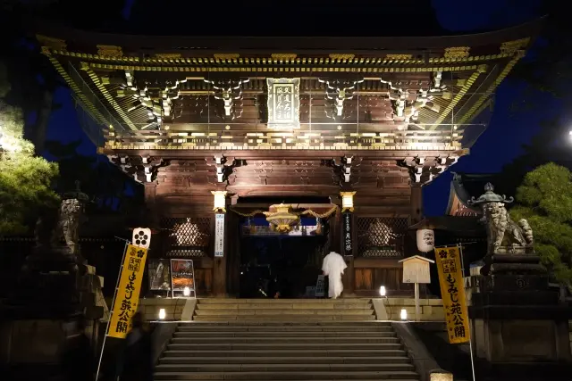 北野天満宮のライトアップ
