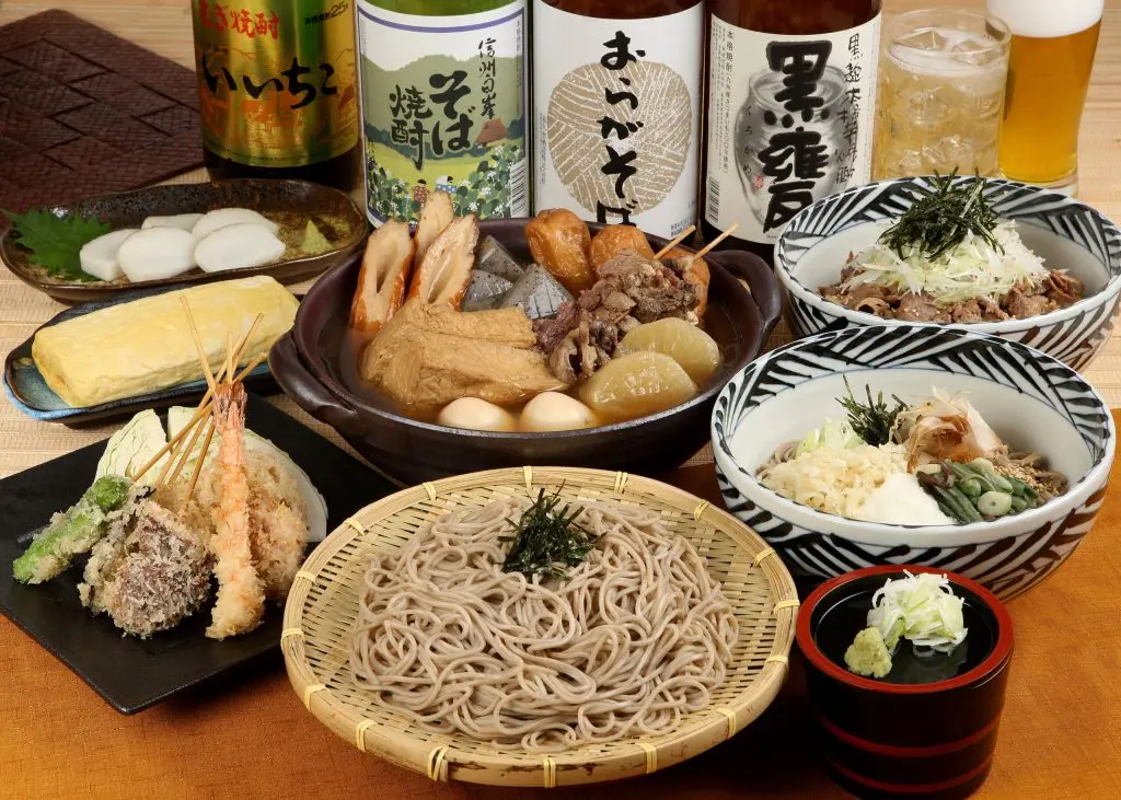 おらが蕎麦のメニュー