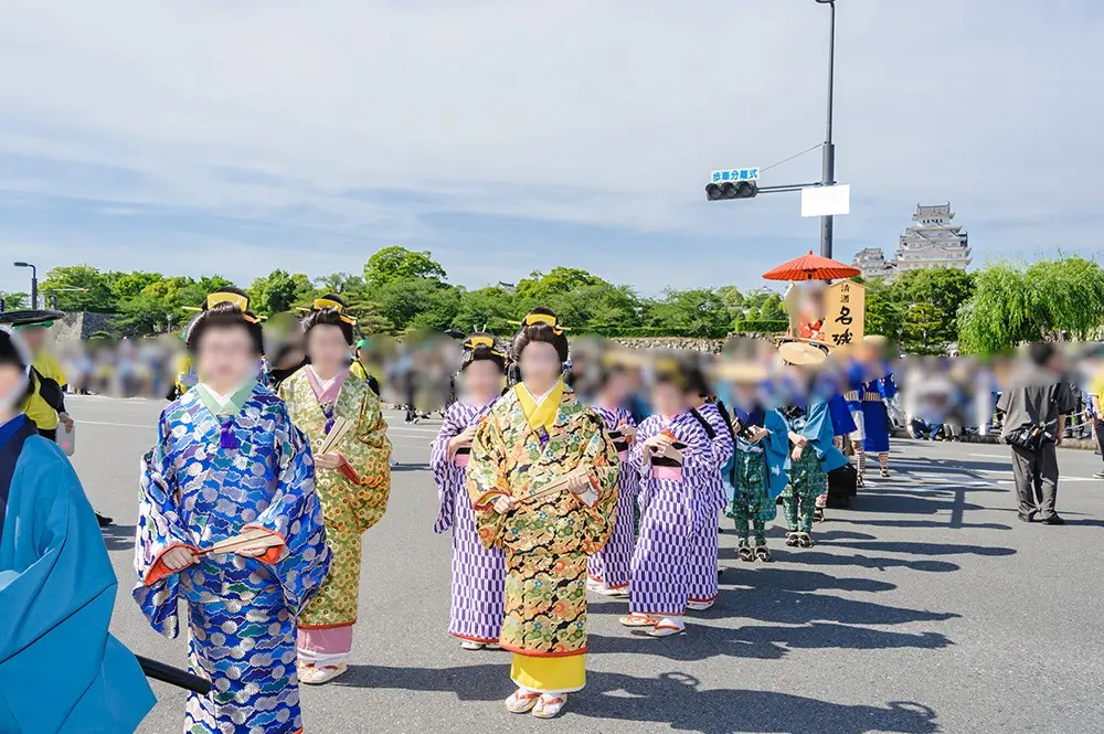 歴史体感時代パレードの様子