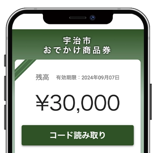 宇治市おでかけ商品券