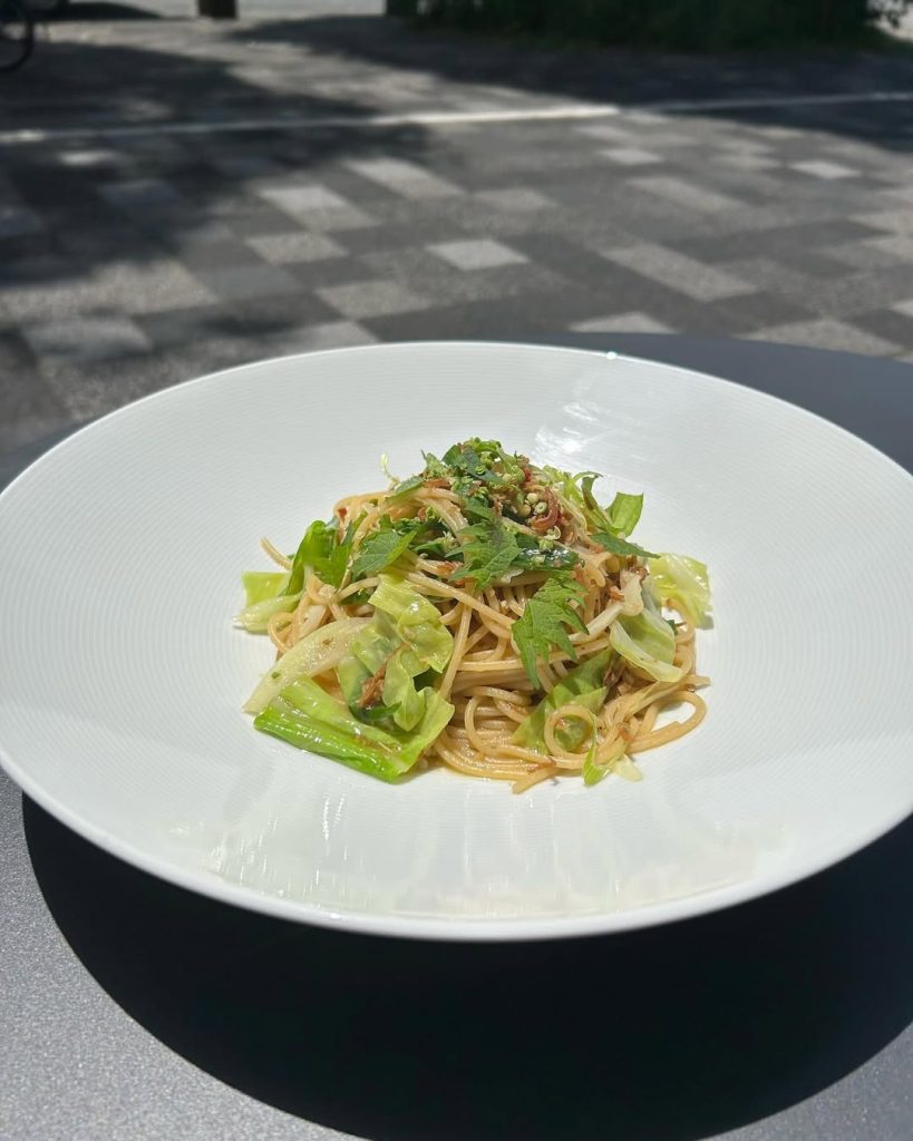 ちりめんじゃこと九条ネギの和風パスタ