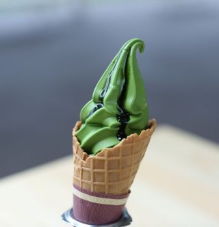 道の駅みなみやましろ村の抹茶ソフトクリーム