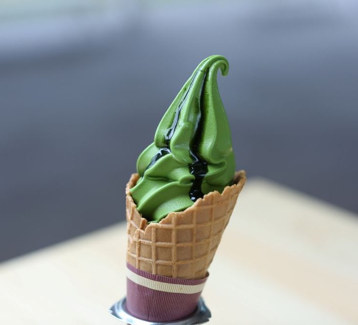 道の駅みなみやましろ村の抹茶ソフトクリーム