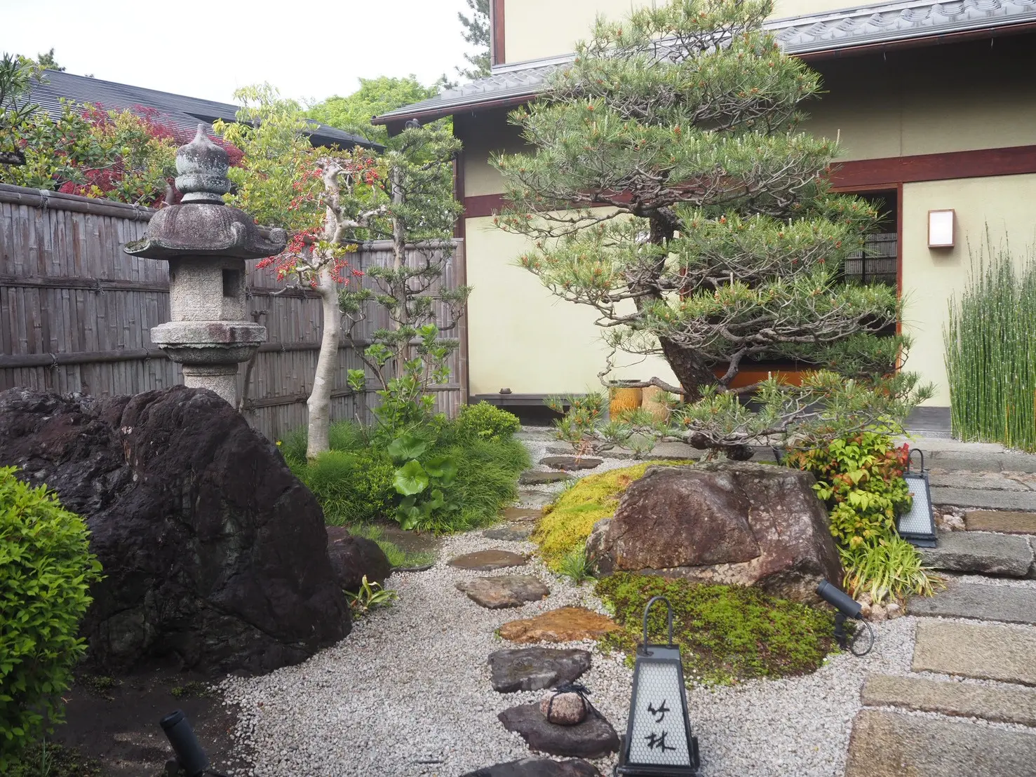 平等院表参道 竹林 中庭